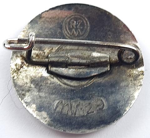 WW2 German Nazi NSDAP Adolf Hitler Fuhrer membership enamel pin by RZM m1/129