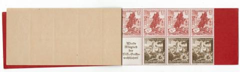 WW2 German Nazi NSDAP lot of Third Reich stamps in unusued pack panflet