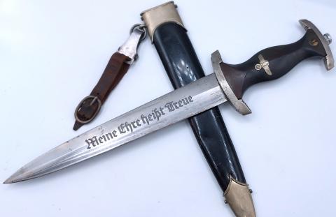 WW2 GERMAN EARLY M33 SS DAGGER Ed. Gembruch Solingen honor himmler rohm