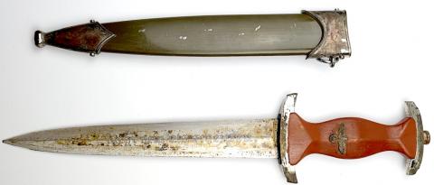 WW2 German Nazi RARE NPEA Student dagger by Karl Burgsmüller chained leader original for sale