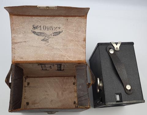 WW2 German Nazi rare Propaganda luftwaffe camera stamped original Joseph Goebbels signature nsdap