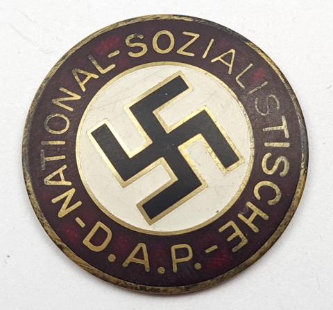 WW2 German Nazi Third Reich Adolf Hitler NSDAP membership pin no pin back