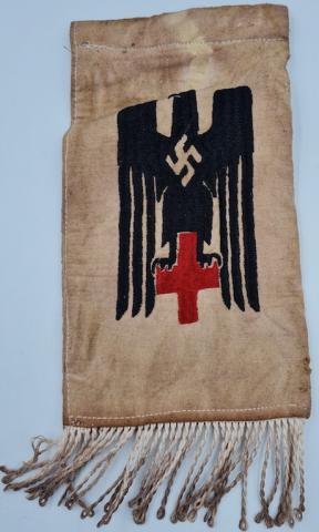 WW2 German Nazi third Reich DRK red cross medical pennant flag