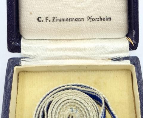 WW2 German Nazi Third Reich mother cross C.F Zimmermann bronze medal with hard case original for sale