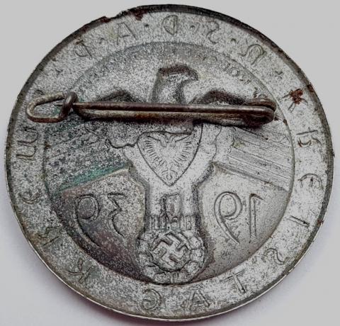 WW2 German NAzi Third Reich NSDAP patriotic badge pin 1939 with swastika badge for sale
