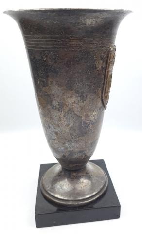 WW2 German Nazi Third Reich Sports fest trophee silverware eagle + swastika WW2 German Nazi Third Reich Sports fest trophee silverware eagle + swastika