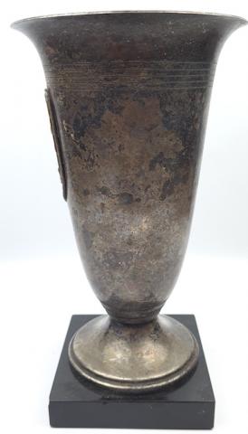 WW2 German Nazi Third Reich Sports fest trophee silverware eagle + swastika WW2 German Nazi Third Reich Sports fest trophee silverware eagle + swastika