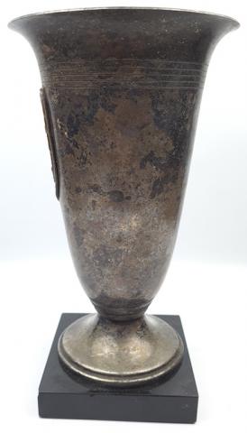WW2 German Nazi Third Reich Sports fest trophee silverware eagle + swastika WW2 German Nazi Third Reich Sports fest trophee silverware eagle + swastika