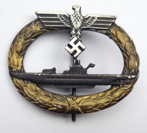 WW2 German Nazi uboat kriegsmarine badge medal award marked