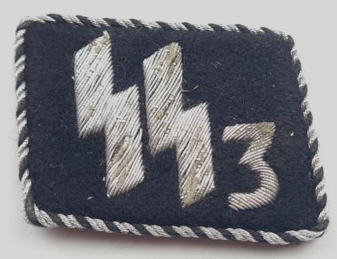 WW2 German Nazi uniform early Waffen SS SS-VT Standarte "Der Führer" OFFICER collar tab flat wire ss runes tunic removed