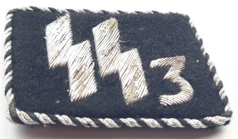 WW2 German Nazi uniform early Waffen SS SS-VT Standarte "Der Führer" OFFICER collar tab flat wire ss runes tunic removed