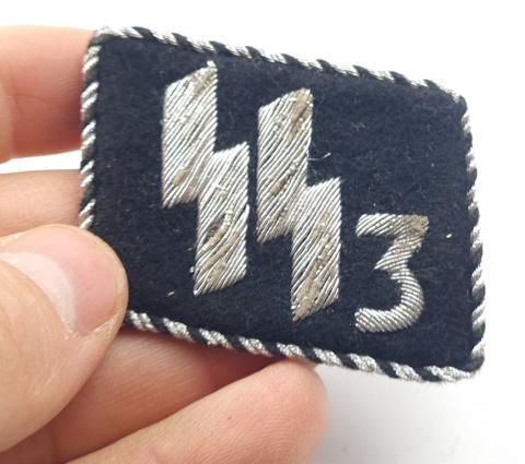 WW2 German Nazi uniform early Waffen SS SS-VT Standarte "Der Führer" OFFICER collar tab flat wire ss runes tunic removed