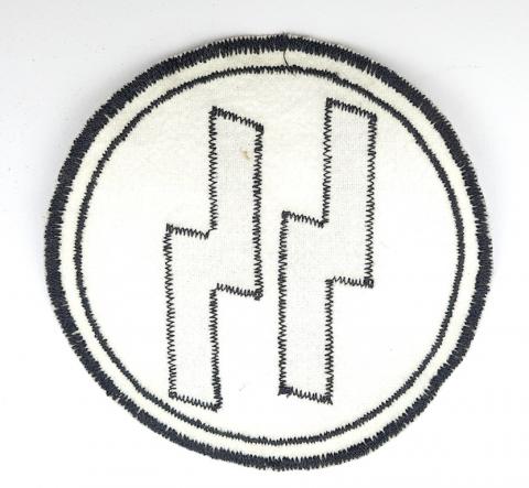 WW2 German Nazi Waffen SS cloth patch ss runes from a sports t-shirt