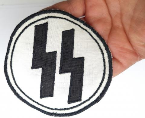 WW2 German Nazi Waffen SS cloth patch ss runes from a sports t-shirt