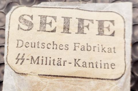WW2 German Nazi Waffen SS Deutsches Fabrikat SEIFE SS-Militär-Kantine soap in enveloppe