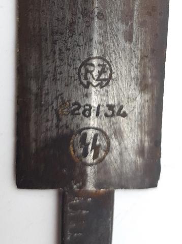 WW2 German Nazi Waffen SS early dagger blade RZM boker eickhorn rohm himmler chained WW2 German Nazi Waffen SS early dagger blade RZM boker eickhorn rohm himmler chained