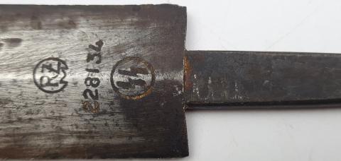 WW2 German Nazi Waffen SS early dagger blade RZM boker eickhorn rohm himmler chained WW2 German Nazi Waffen SS early dagger blade RZM boker eickhorn rohm himmler chained