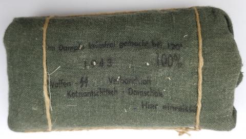 WW2 German Nazi Waffen SS field gear bandage pack marked