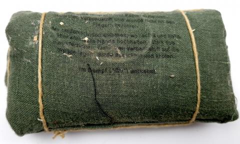 WW2 German Nazi Waffen SS field gear bandage pack marked