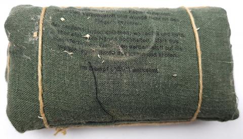 WW2 German Nazi Waffen SS field gear bandage pack marked