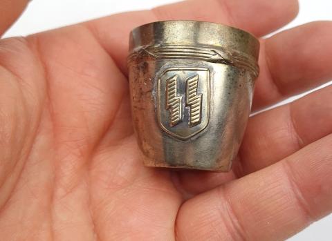 WW2 German Nazi Waffen SS membership shooter cup silverware stamped WW2 German Nazi Waffen SS membership shooter cup silverware stamped