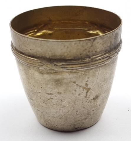 WW2 German Nazi Waffen SS membership shooter cup silverware stamped WW2 German Nazi Waffen SS membership shooter cup silverware stamped