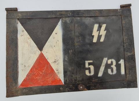 WW2 German Nazi Waffen SS Totenkopf Panzer tank relic original artifact