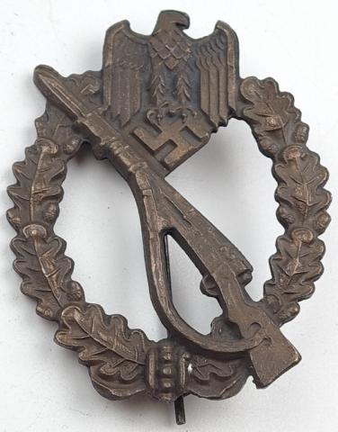 WW2 German Nazi Waffen SS - Wehrmacht Infantry Assault Badge medal award in bronze