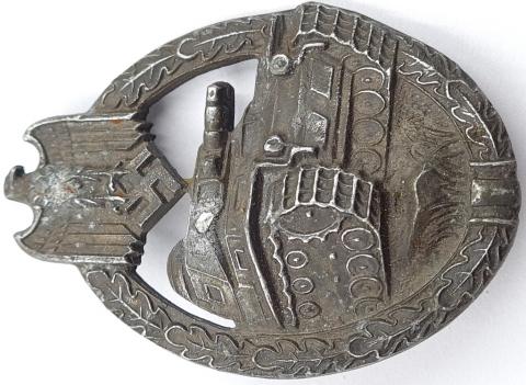 WW2 German Nazi Waffen SS - Wehrmacht Panzer badge medal award