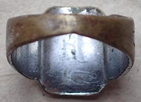 Ww2 German Nazi Wehrmacht - Waffen SS WEST WALL Normandy campaign silver ring