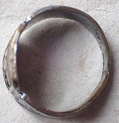 Ww2 German Nazi Wehrmacht - Waffen SS WEST WALL Normandy campaign silver ring