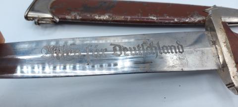WW2 German SA dagger by RZM M7/51 1938 Anton Wingen Jr, Solingen