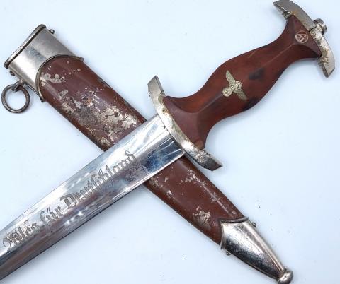 WW2 German SA dagger by RZM M7/51 1938 Anton Wingen Jr, Solingen