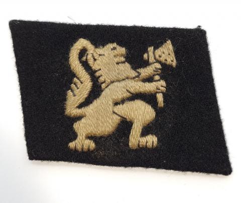 WW2 GERMAN WAFFEN SS NORVEGIAN VOLUNTEERS NCO COLLAR TAB RZM TAG TUNIC REMOVED