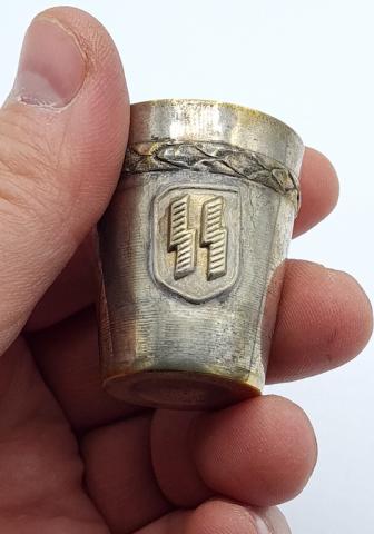WW2 Germany Waffen SS partisan membership silverware shooter cup