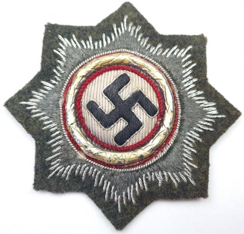 WW2 Heer Wehrmacht Army German Cross Cloth version badge patch award