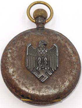 WW2 German Nazi Wehrmacht Heer Army rusty Swastika Third Reich Eagle pocket watch