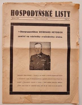 Reinhard Heydrich Assassination SS Police Soldier General Honors gazette journal