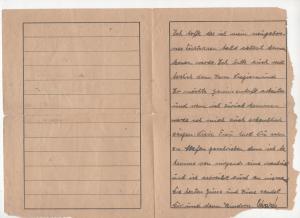 Concentration camp AUSCHWITZ BIRKENAU inmate letter feldpost pole