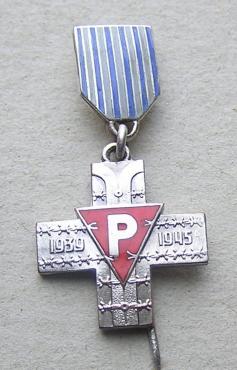 Concentration Camp AUSCHWITZ inmate survivor commemorative medal RARE miniature