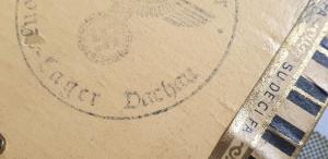 CONCENTRATION CAMP DACHAU KOMMANDOD stamp Third Reich eagle seal