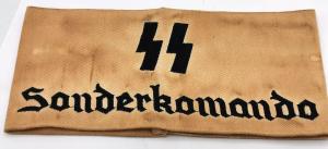 Concentration Camp Waffen SS Sonderkomando Jew Jewish armband