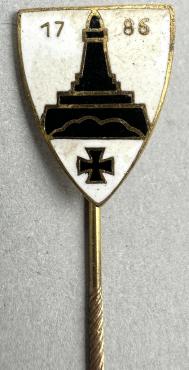 Germany WW1 Prussia Lighthouse Kyffhauser 1786 Land Forces Veterans Stickpin Marked Ges. Gesch