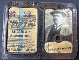 Holocaust German company Vermos AG Koln concentration camp forced labour metal ID photo