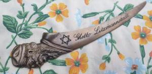 JEWISH LODZ Litzmannstadt Ghetto survivor Commemorative letter opened named