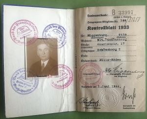 NSDAP ID ausweis photo n.s Deutscher frontkampferbund stahlhem