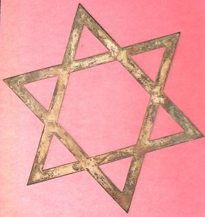 ANTISEMITIC STAR OF DAVID Jewish jew original anti propaganda Holocaust