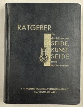 SCARCE kl kz Auschwitz III IG FARBEN chemical book stamped WAFFEN SS Ziklon B maker