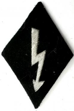 Waffen SS communication uniform sleeve diamond patch tab radio battlefield Nachrichtenpersonal Ärmelabzeichen