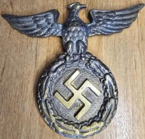 WW2 German Nazi NSDAP wall eagle original swastika railway train